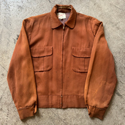 1950S RUST COLOR GAB JACKET