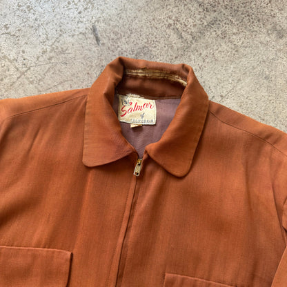 1950S RUST COLOR GAB JACKET