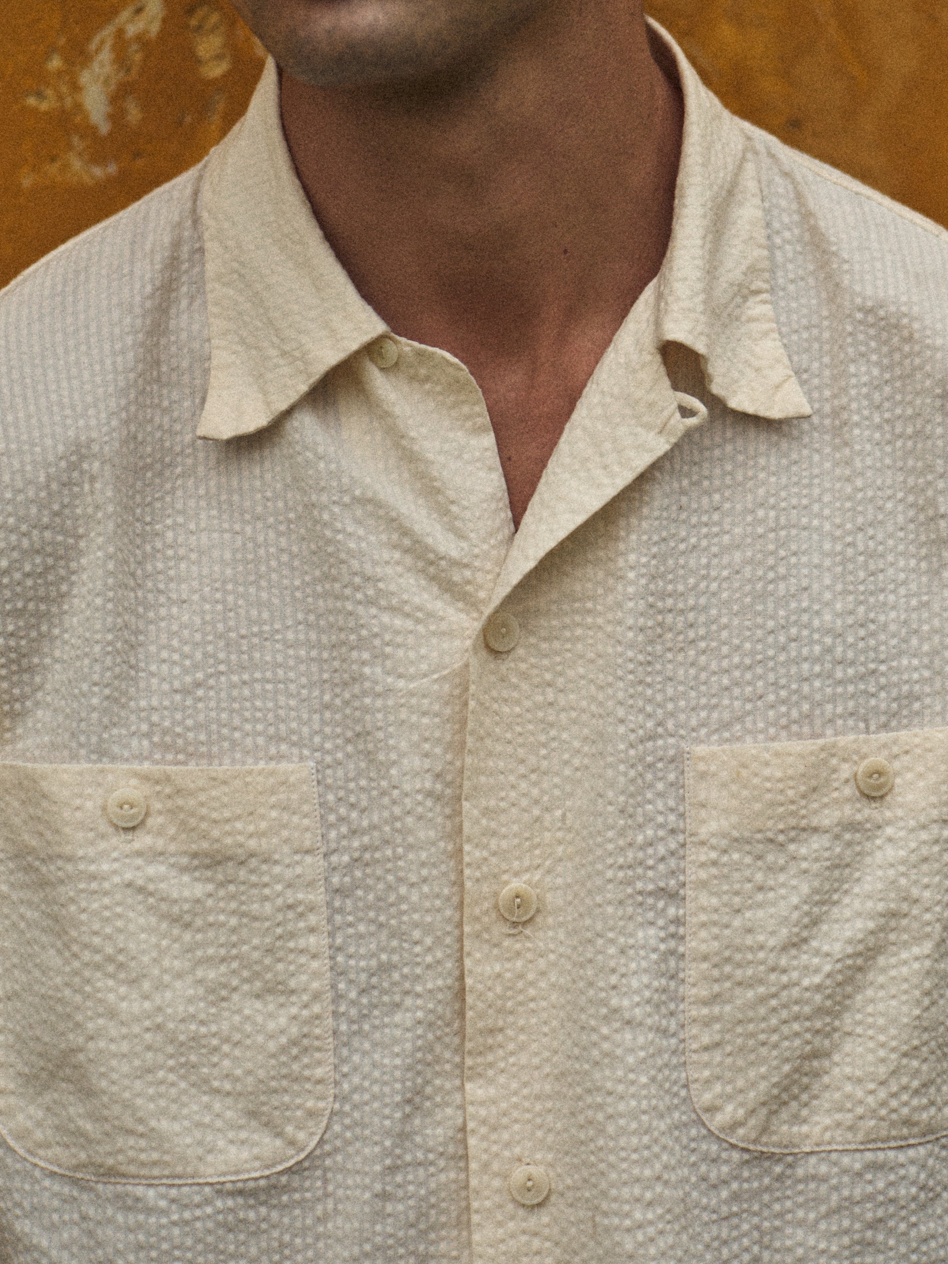 SKIPPER SEERSUCKER SHIRT [WHITE]