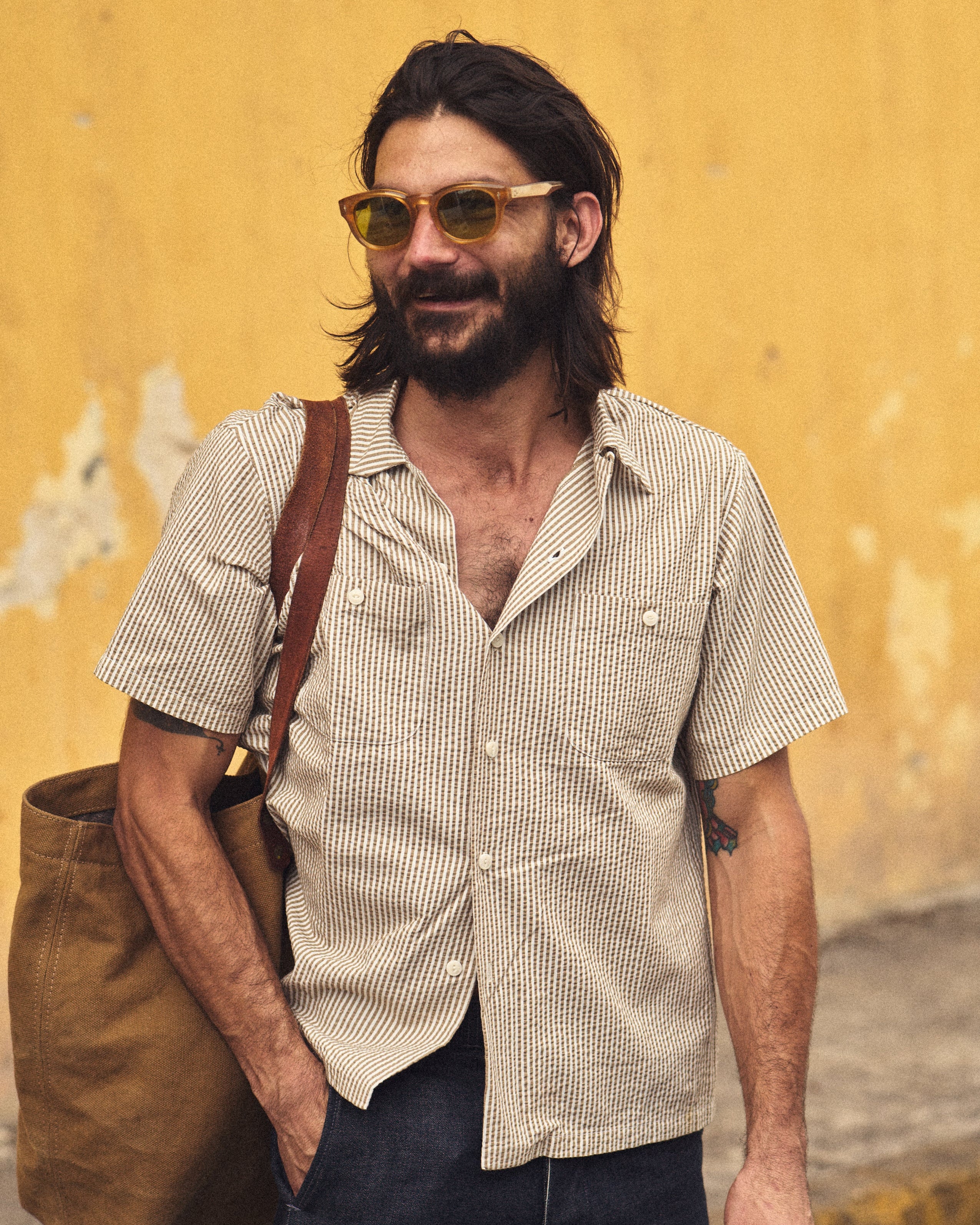 SKIPPER SEERSUCKER SHIRT [STRIPED]