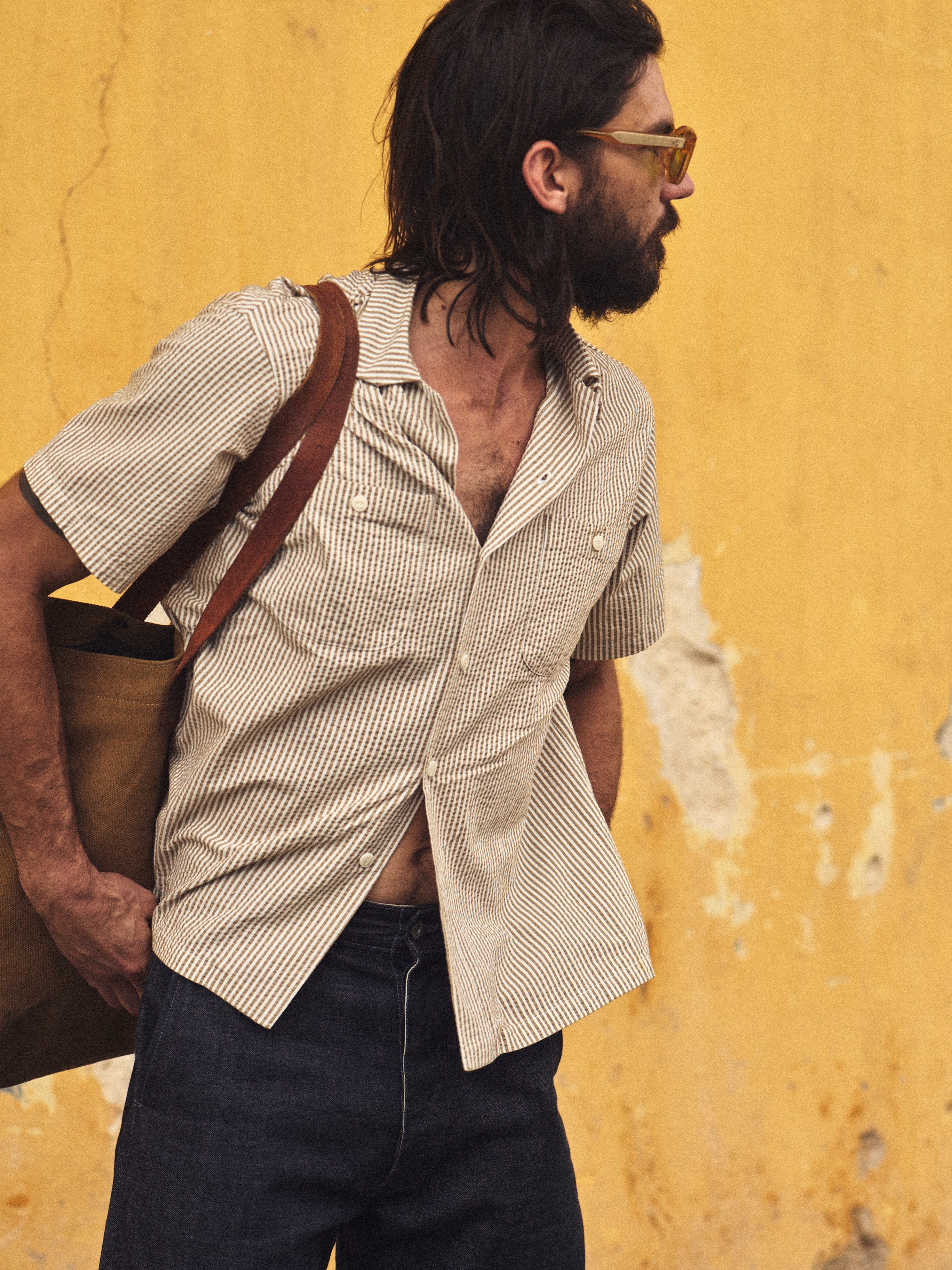 SKIPPER SEERSUCKER SHIRT [STRIPED]