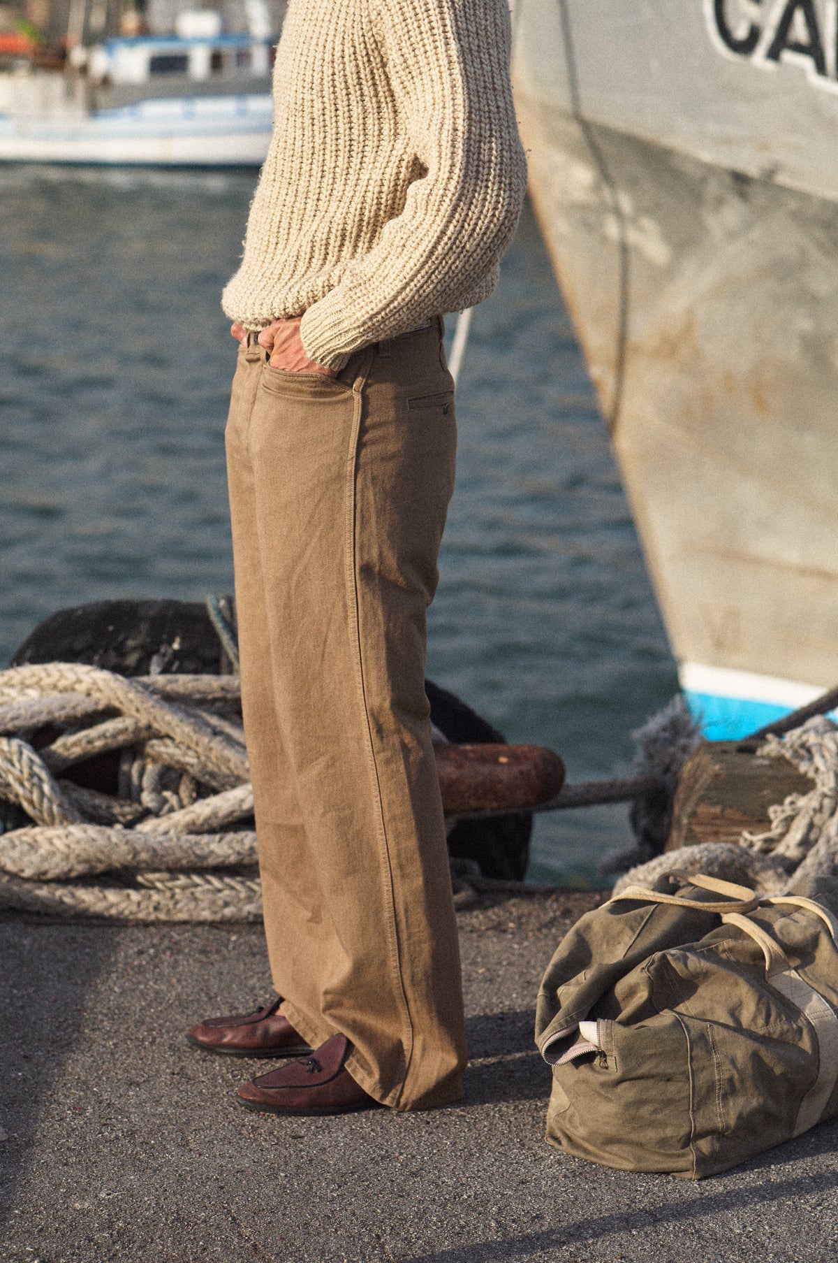 FRISKO JEAN [WASHED KHAKI]