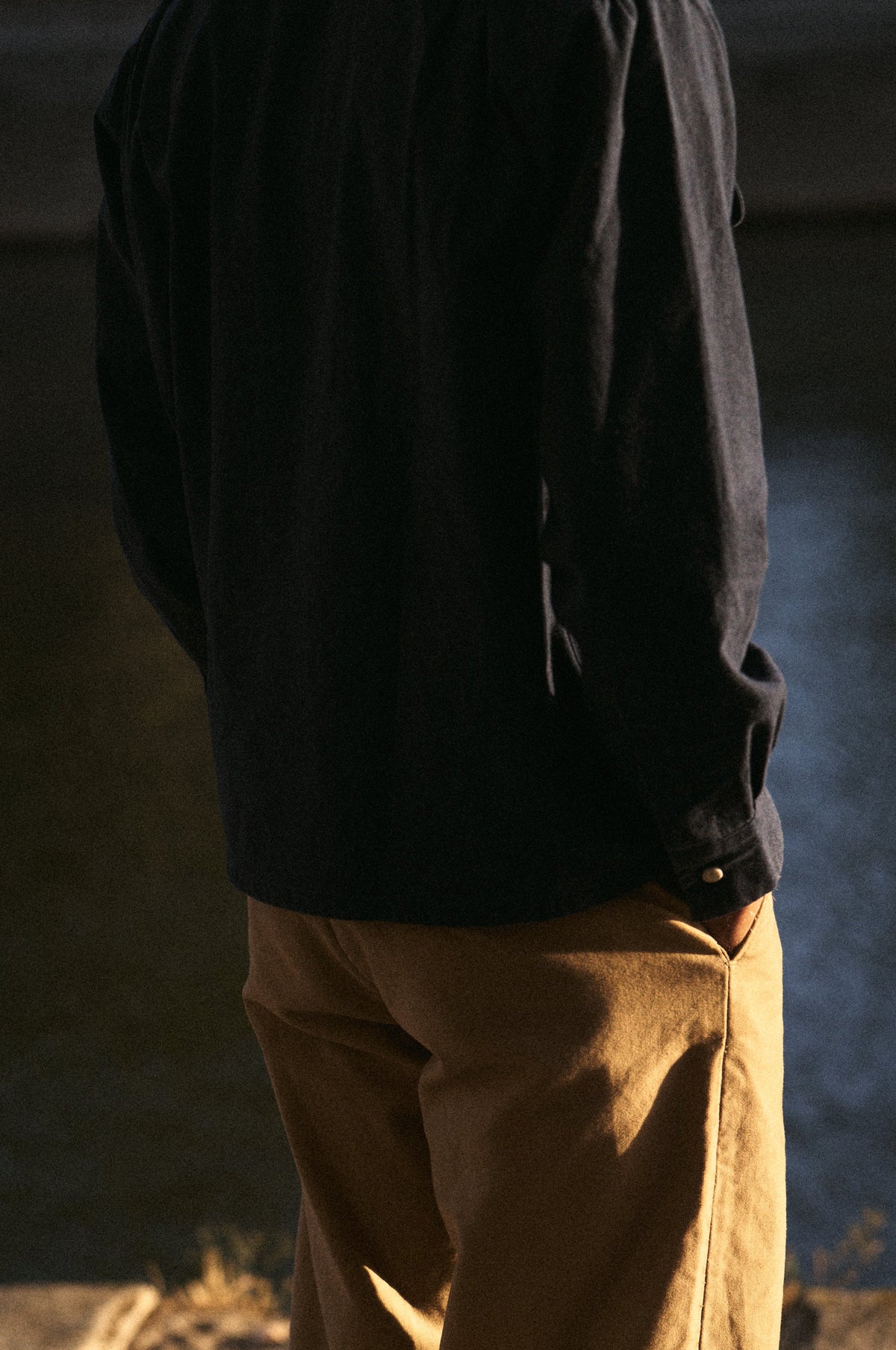 RIVIERA JAPANESE LINEN SHIRT - NAVY