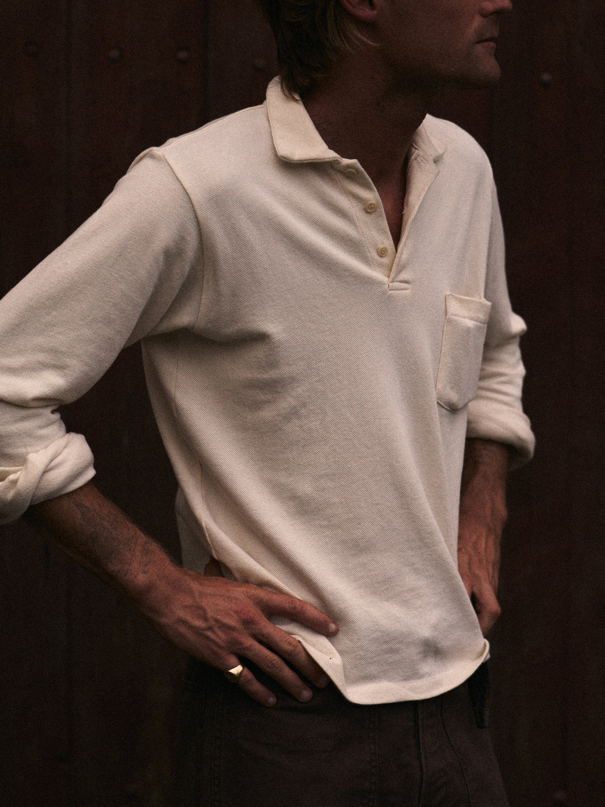 LONG SLEEVE PIQUÉ POLO