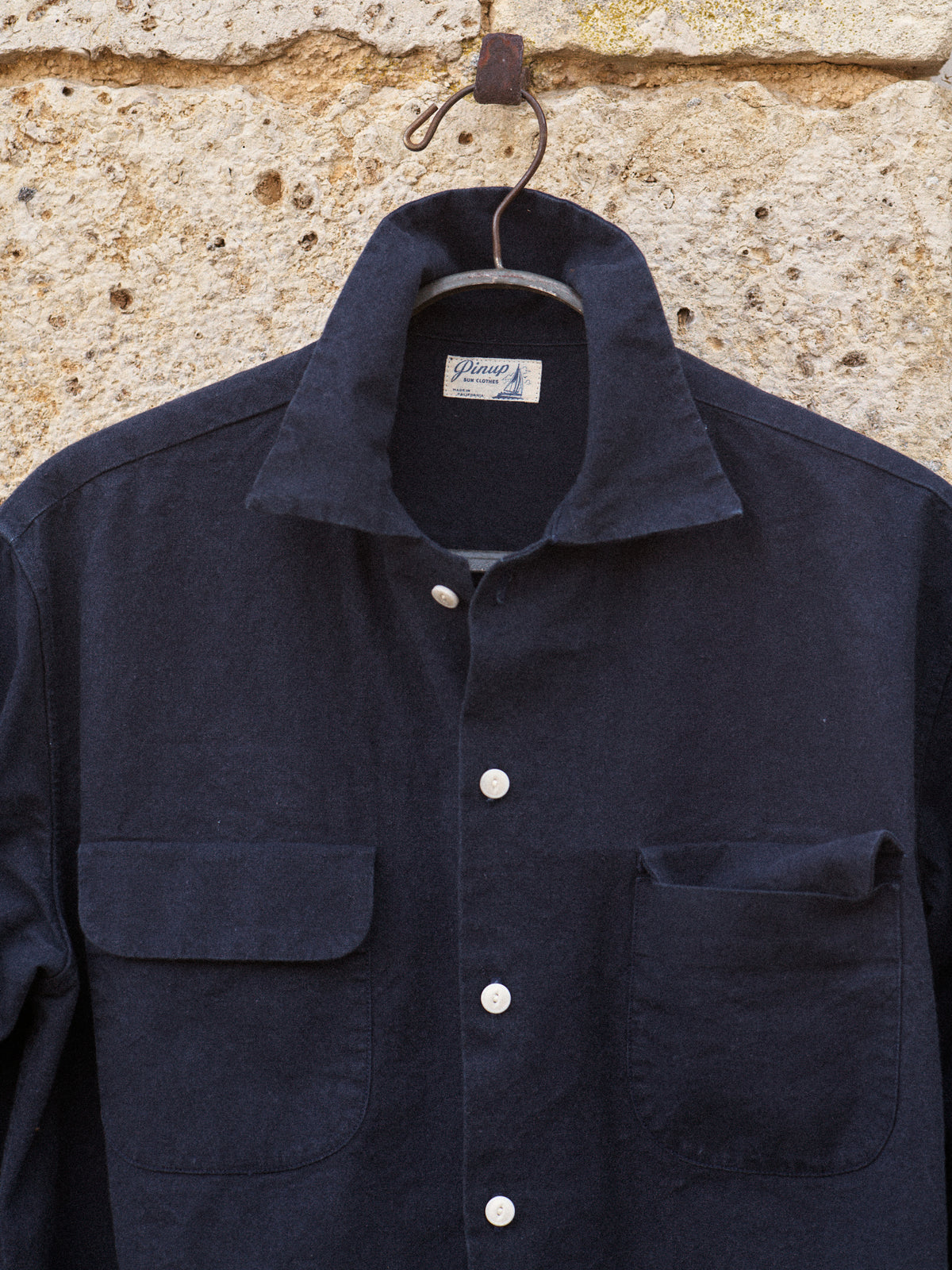 RIVIERA JAPANESE LINEN SHIRT - NAVY
