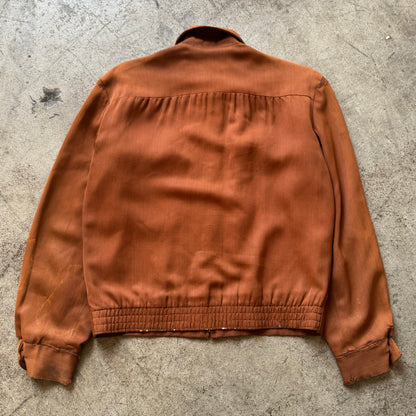 1950S RUST COLOR GAB JACKET