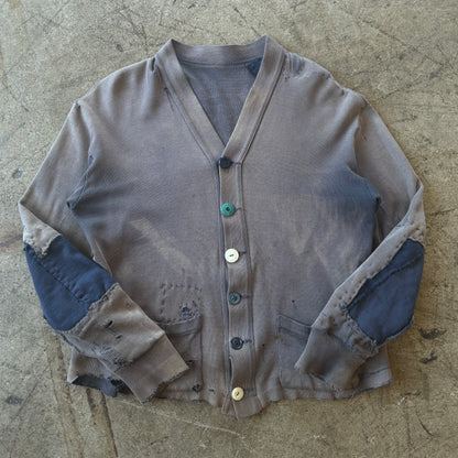 1940S REPAIRED COTTON CARDIGAN