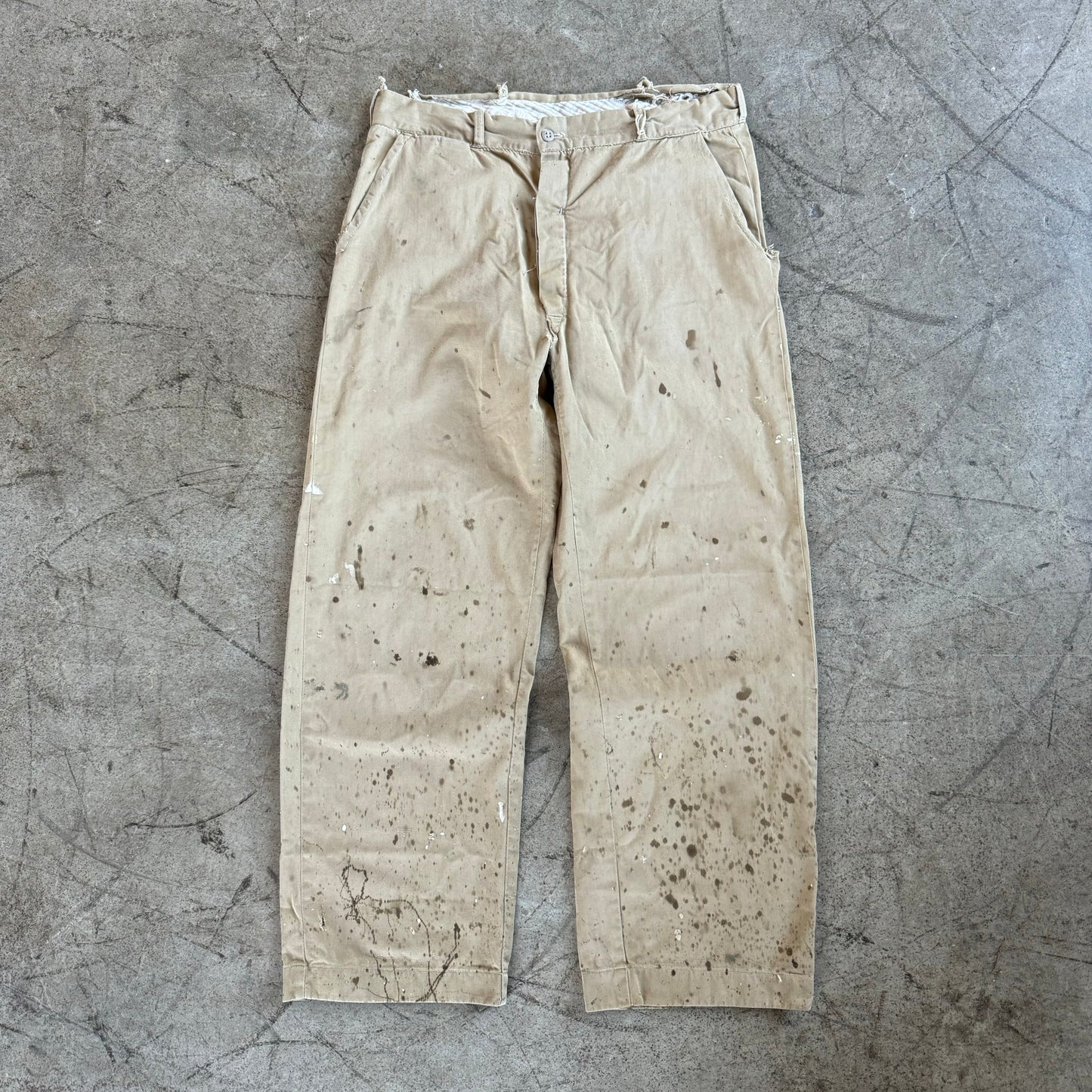 1940S OIL SPLATTERED CHINOS (33)