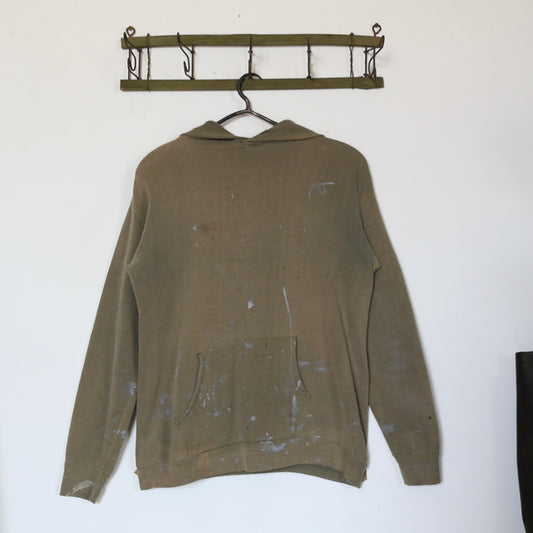 1950'S PAINTED SAGE GREEN HOODIE