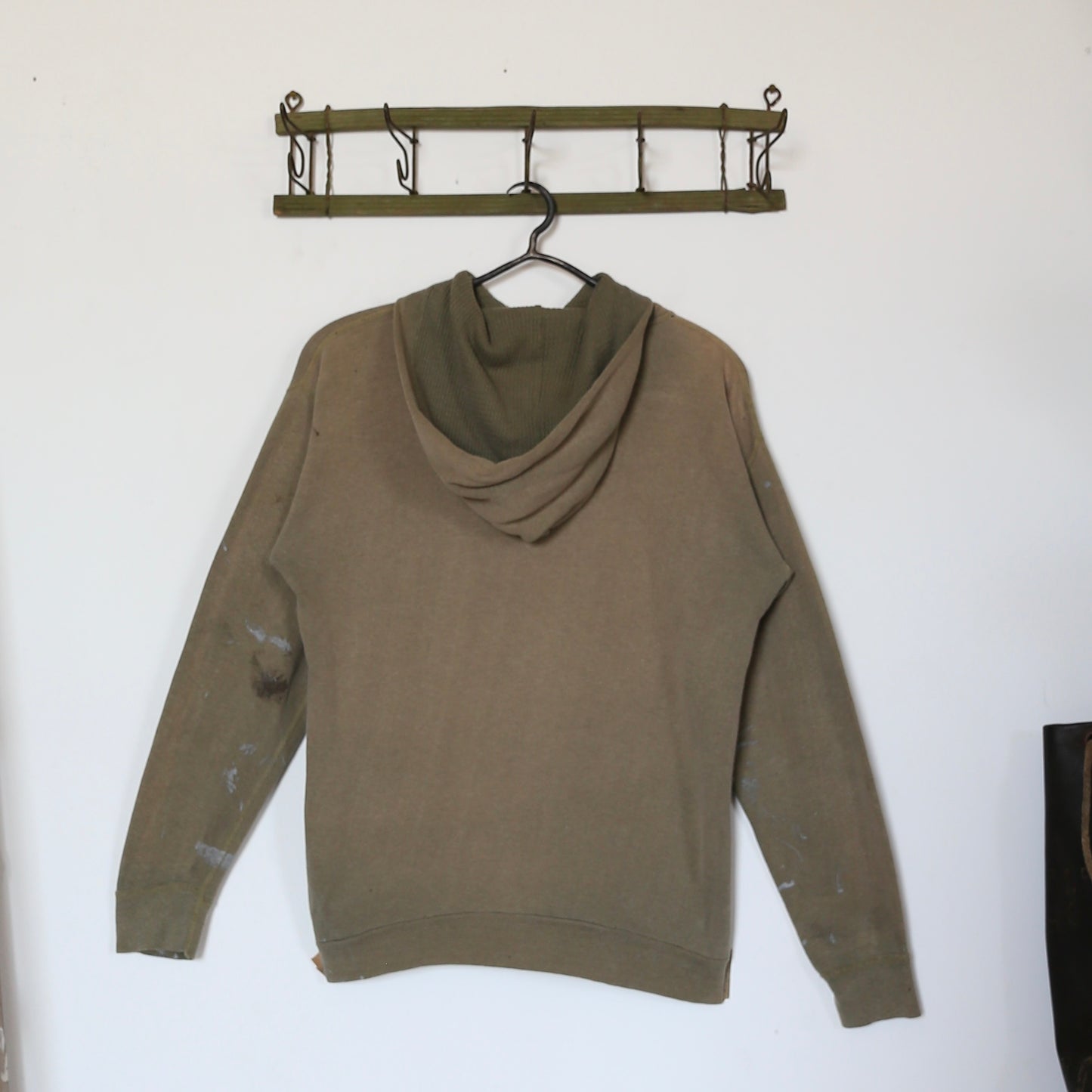 1950'S PAINTED SAGE GREEN HOODIE