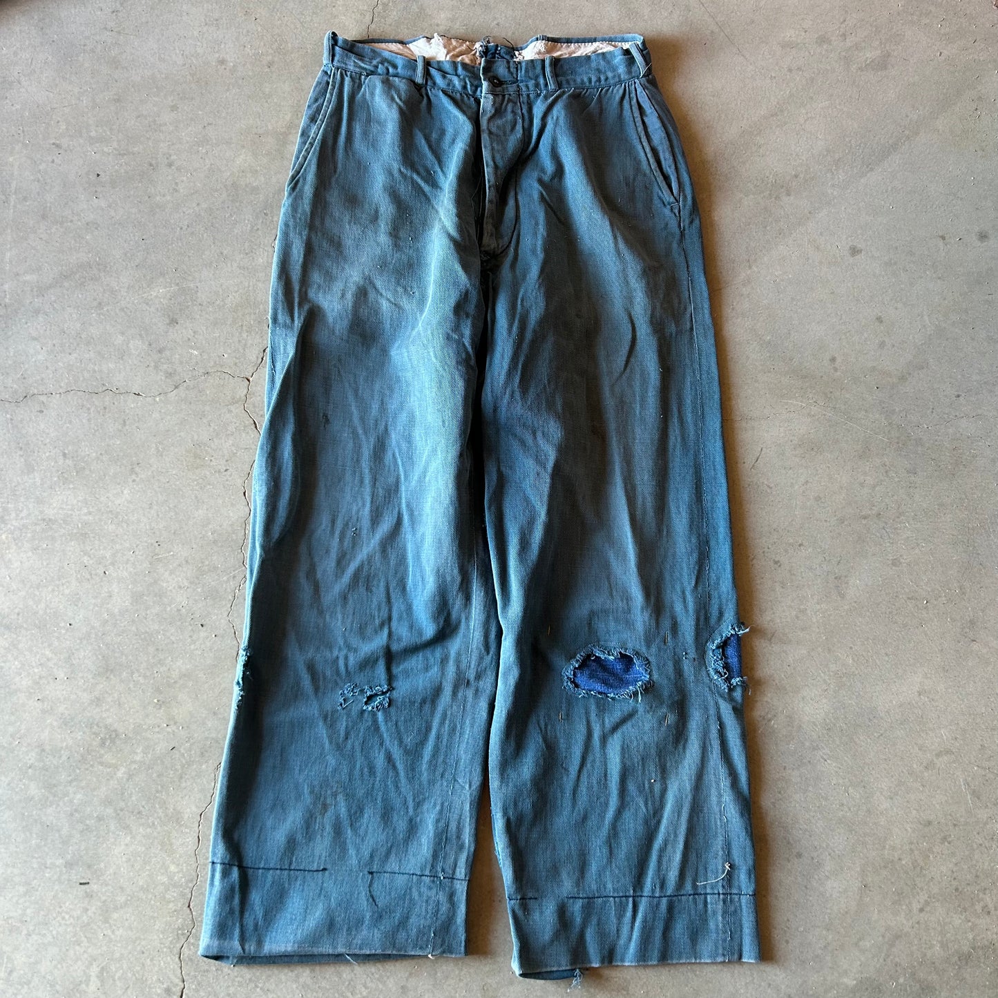 1940s BLUE CHINOS