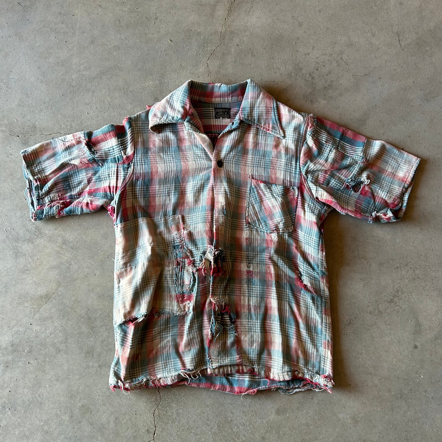 1940s HAPPY JACK RECONSTRUCTED FLANNEL