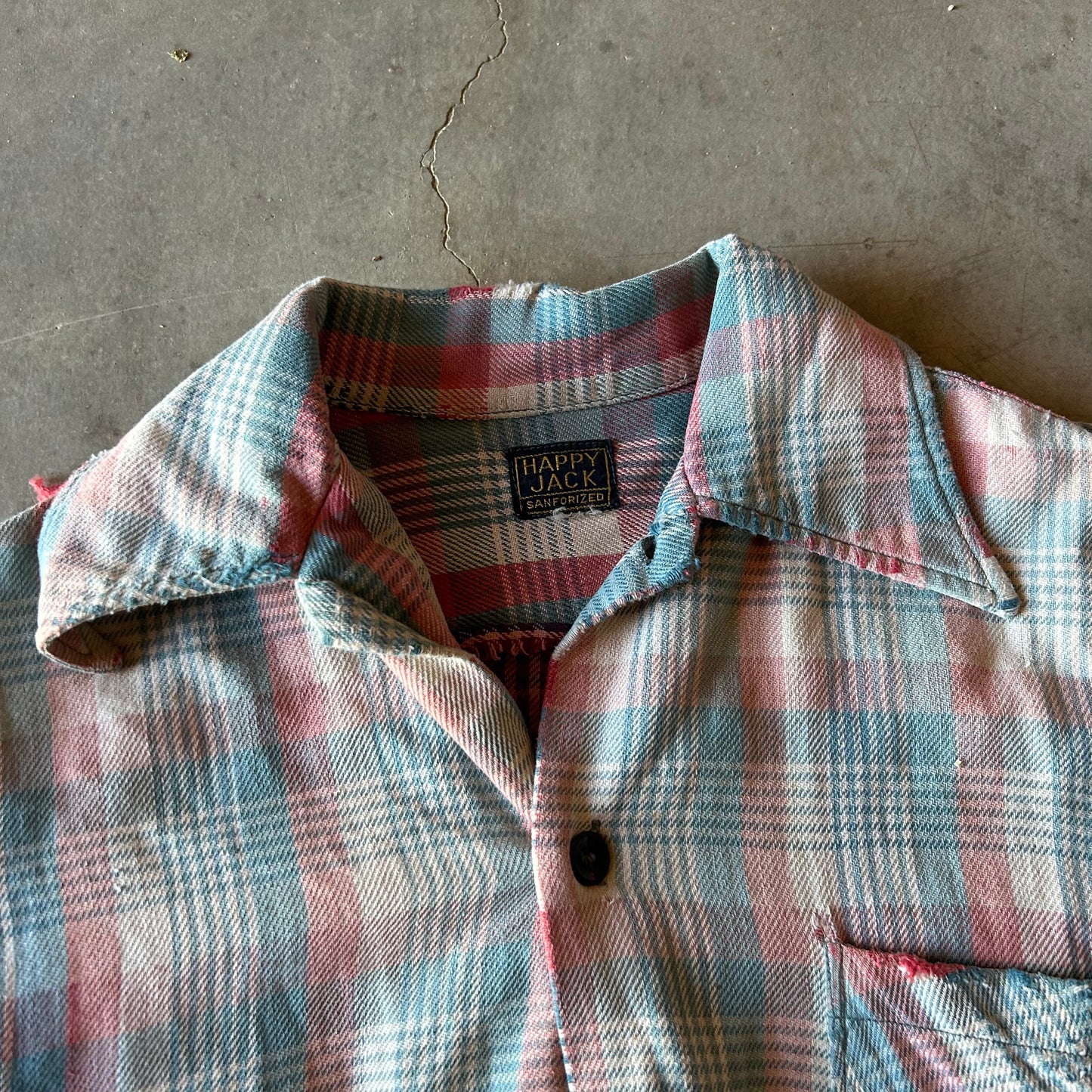 1940s HAPPY JACK RECONSTRUCTED FLANNEL