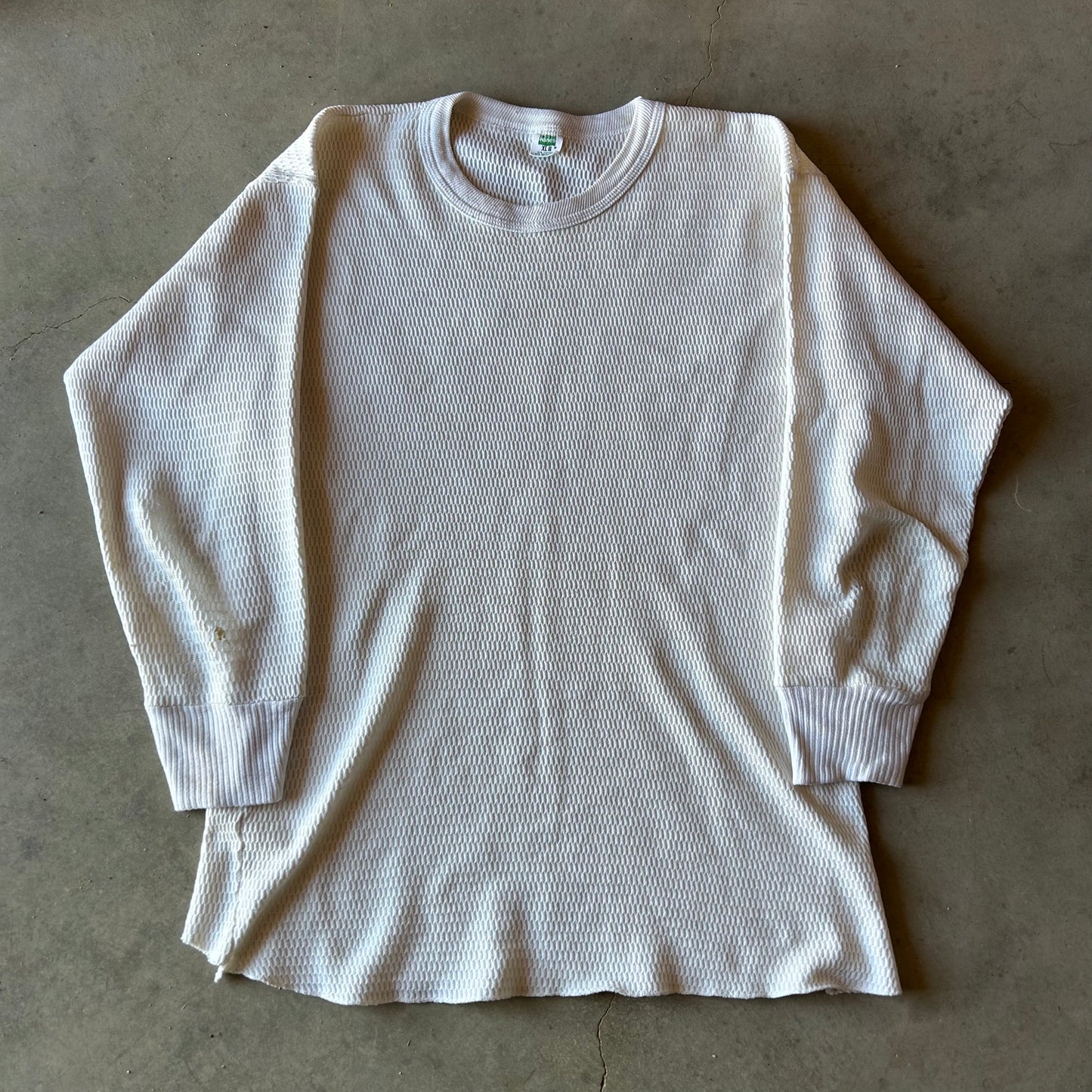 1970s HANES WAFFLE KNIT THERMAL