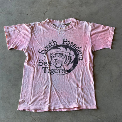 1960s SUNFADED "PASADENA SEA-TIGERS" TEE