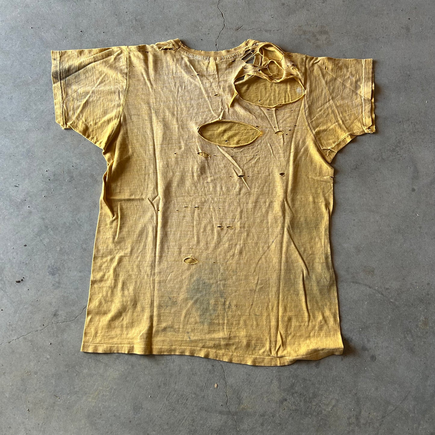 1970s YELLOW POCKET TEE