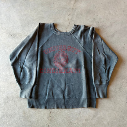 1950s "UNIVERSITY OF CINCINNATI" SWEATSHIRT