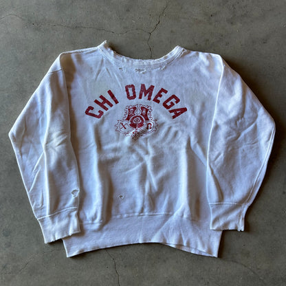 1950s "CHI OMEGA" SWEATSHIRT