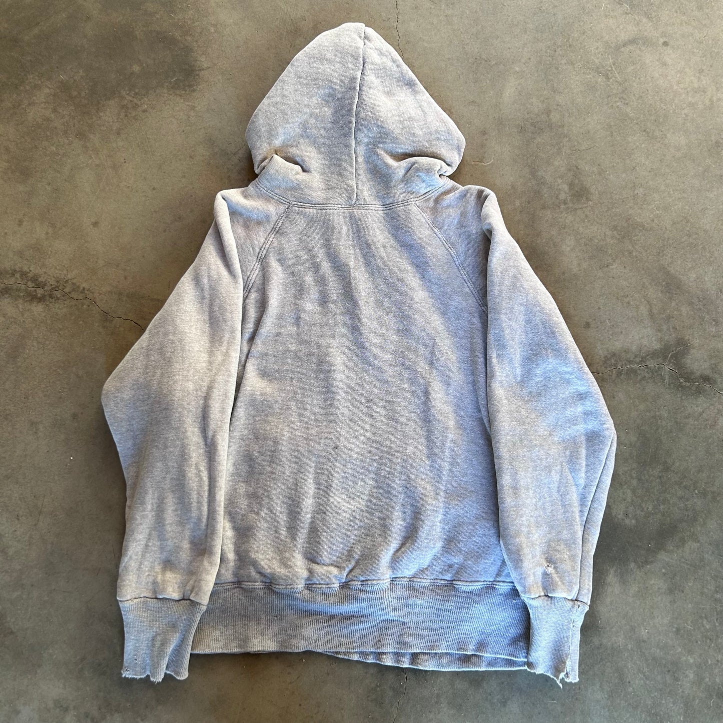 1950S GREY THERMAL LINED HOODIE