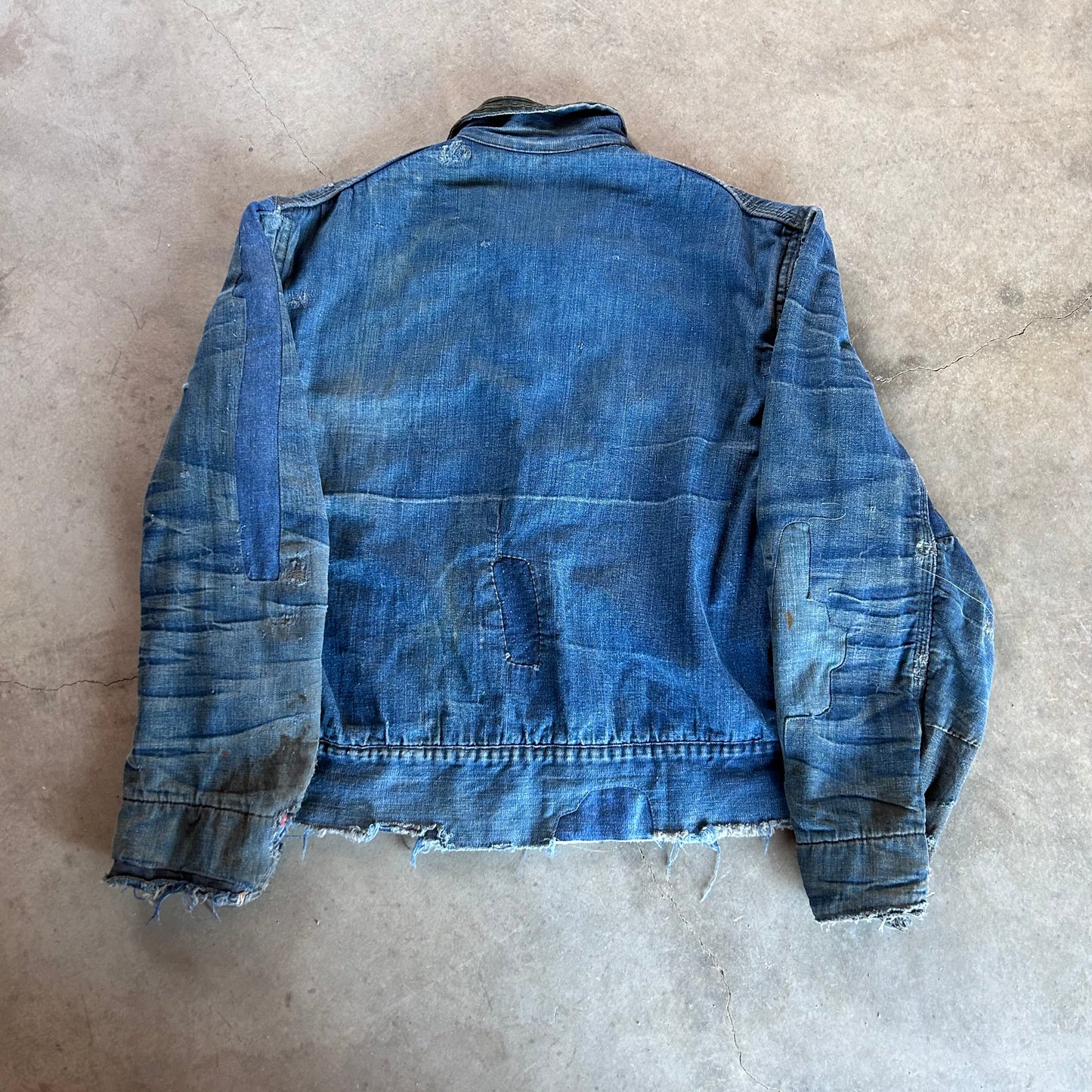 1930S BUTTON FRONT DENIM JACKET