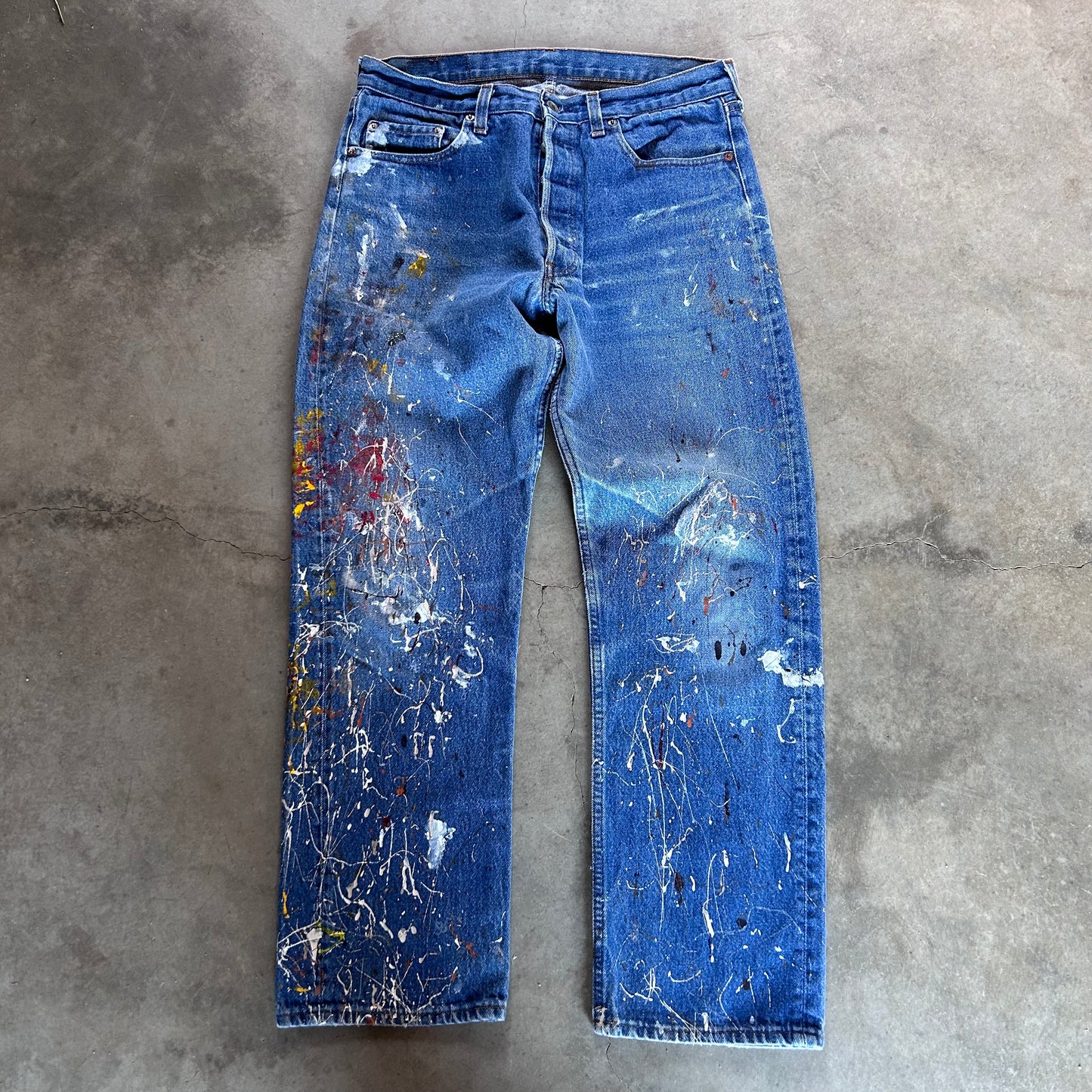 1990S USA PAINTER LEVIS 501s