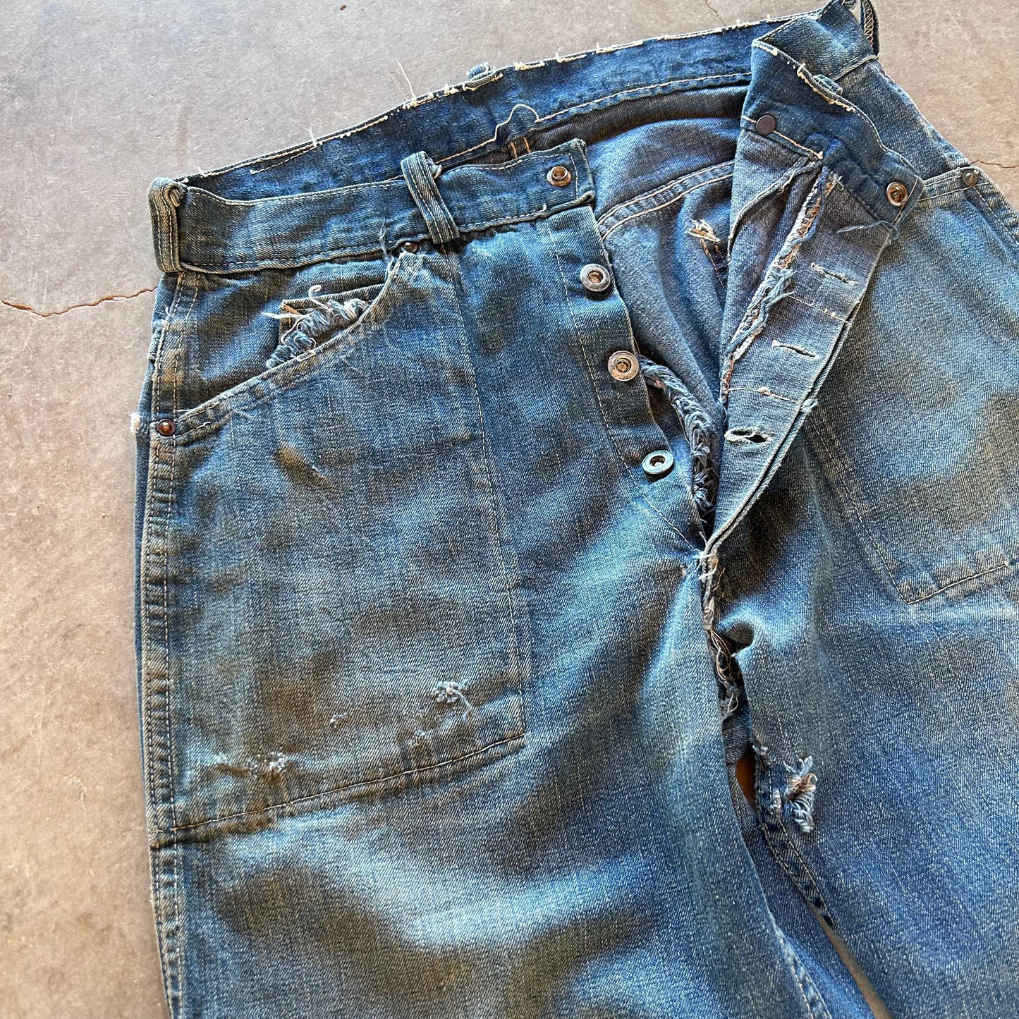 1940S FATIGUE POCKET JEANS