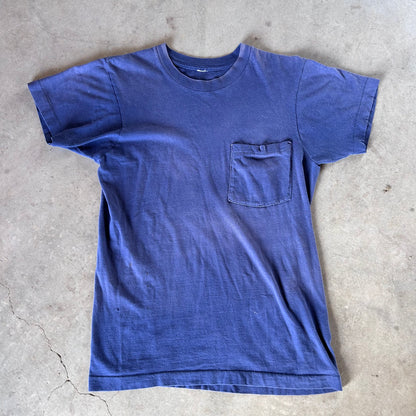 1970S BLUE POCKET TEE