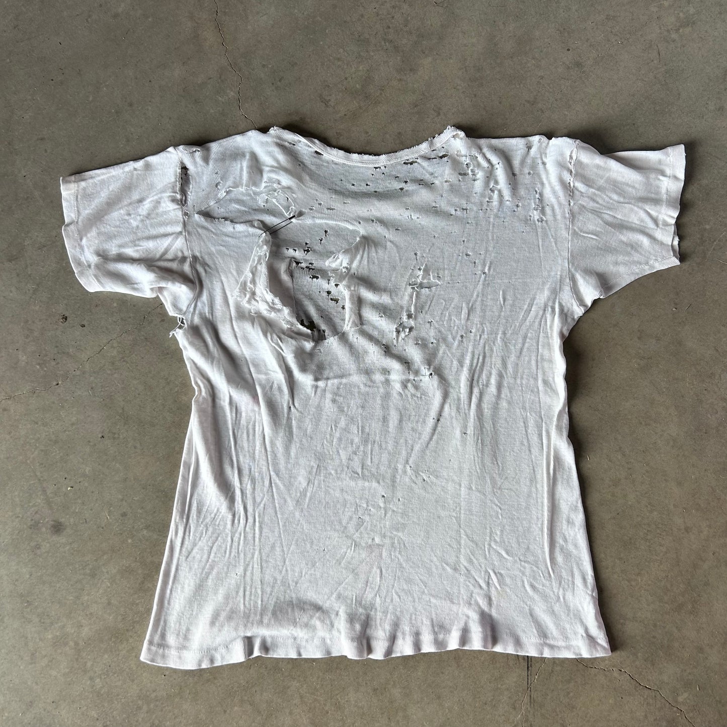 1940S THRASHED POCKET TEE