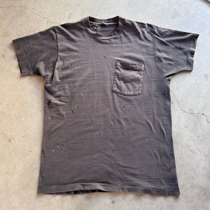 1970S BLACK POCKET TEE