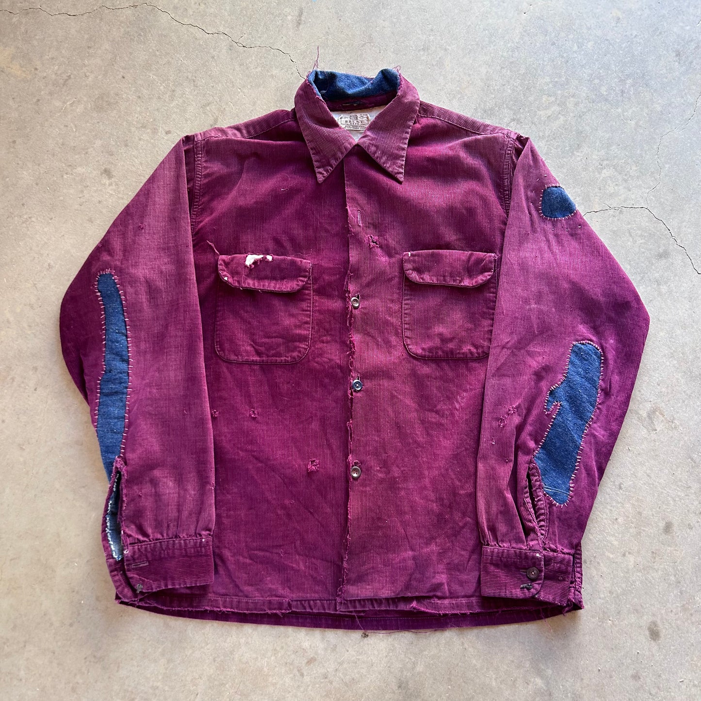 1950S REPAIRED CORDUROY SHIRT