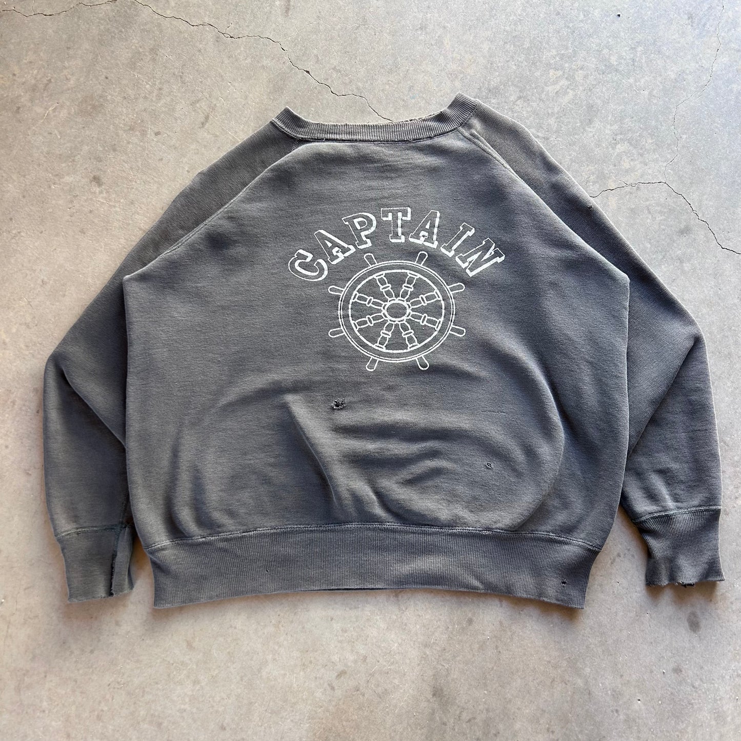 1960S BLACK CAPTAIN SWEATSHIRT