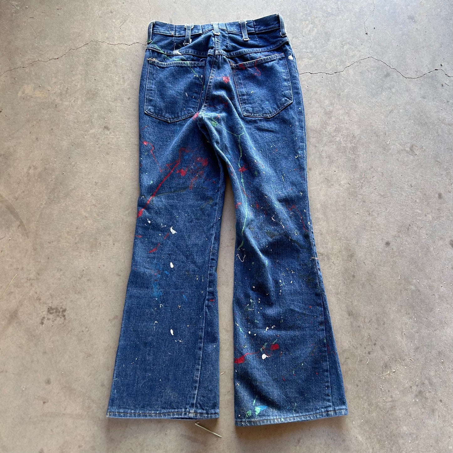 1970S PAINT SPLATTER JEANS