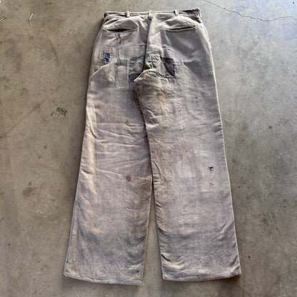 1940S FADED REPAIRED CORDUROY PANTS