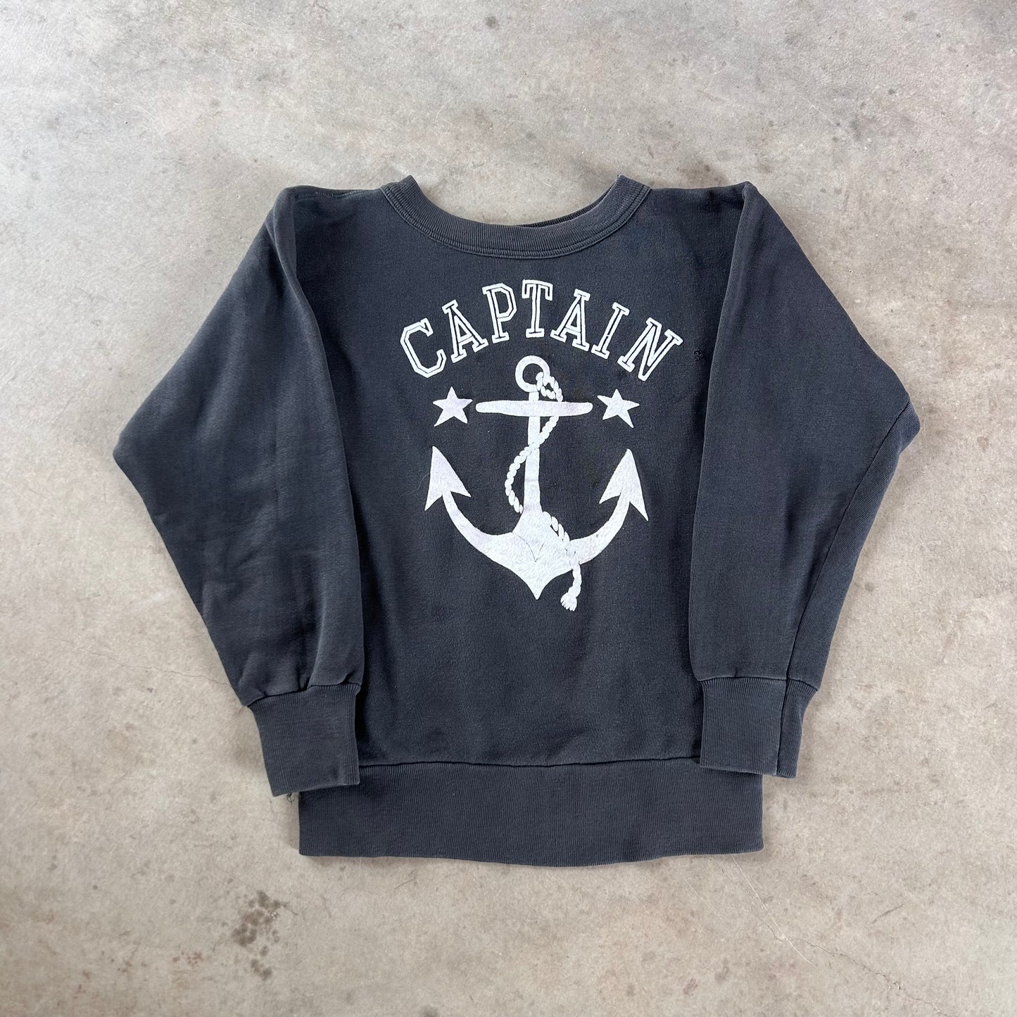 1950S BLACK CAPTAIN SWEAT