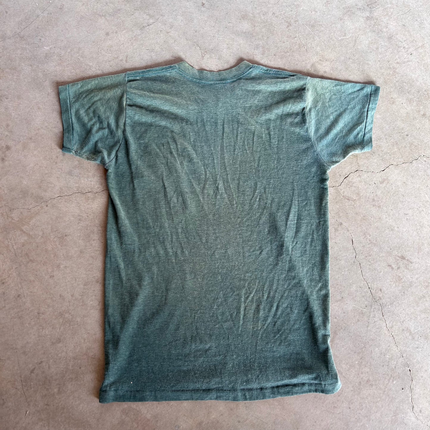 1970S GREEN POCKET TEE