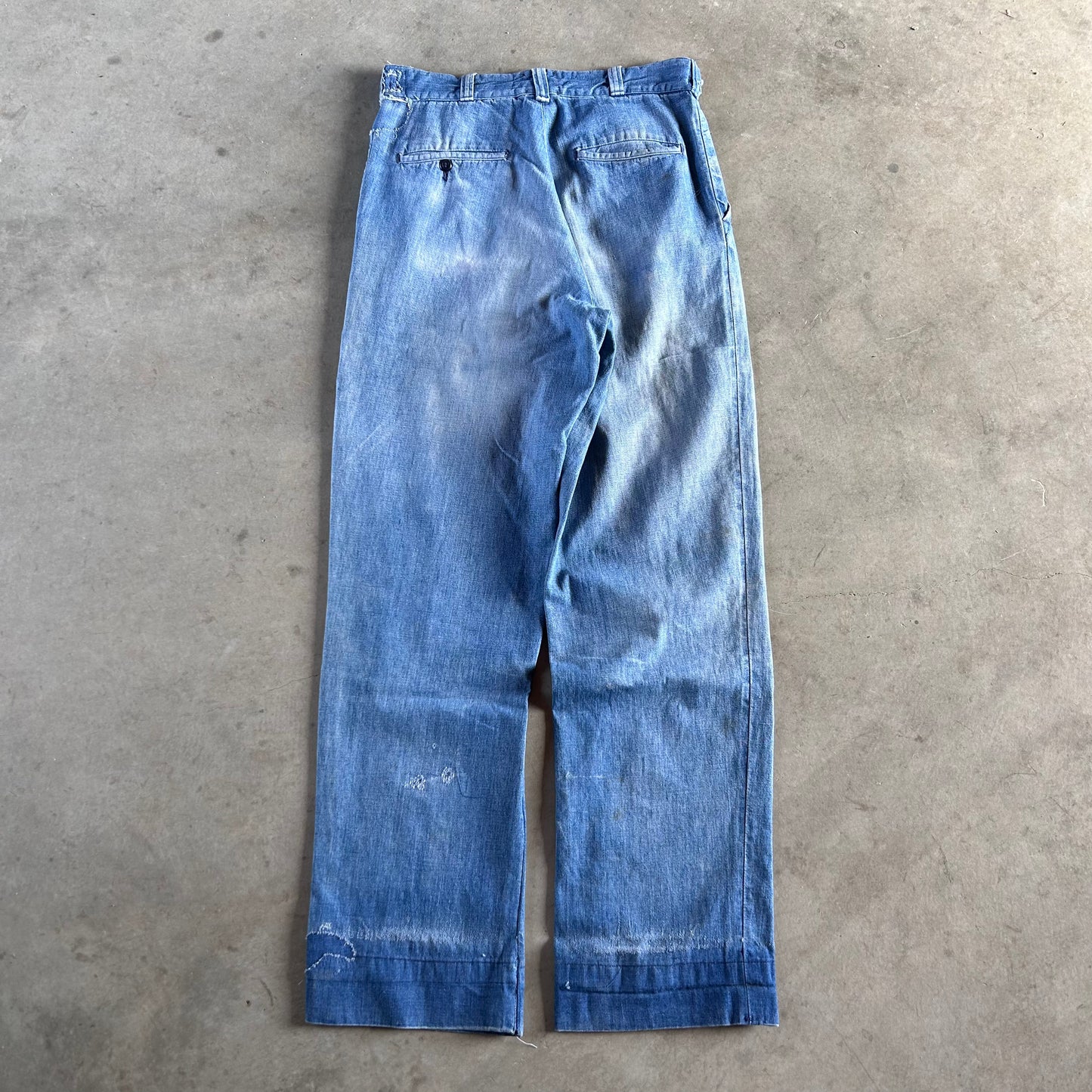 1950S REPAIRED DENIM CHINOS