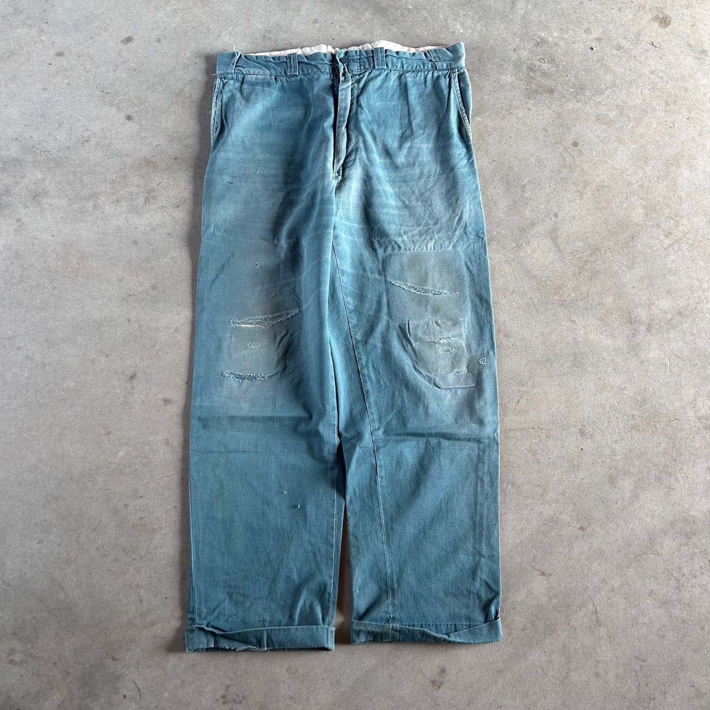 1950S FADED GREEN CHINOS