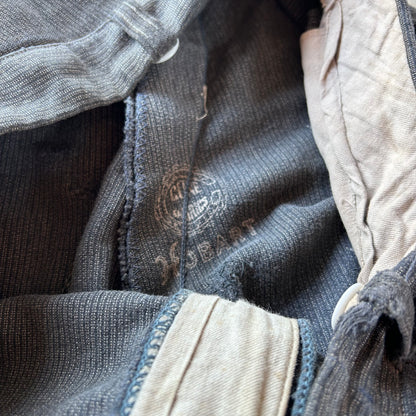 1930/40S SALT AND PEPPER REPAIRED PANTS