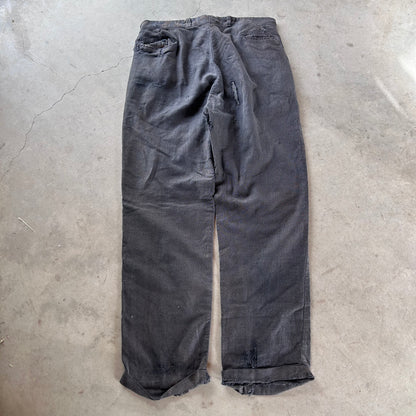 1930/40S SALT AND PEPPER REPAIRED PANTS