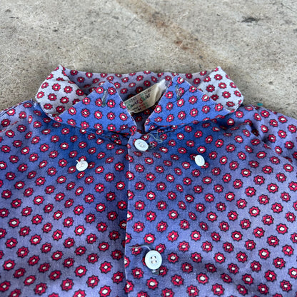 1960S FADED FLORAL BUTTON UP