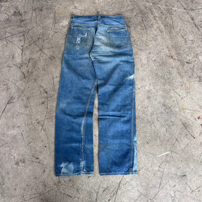 1940S SQUARE POCKET DONUT BUTTON JEANS