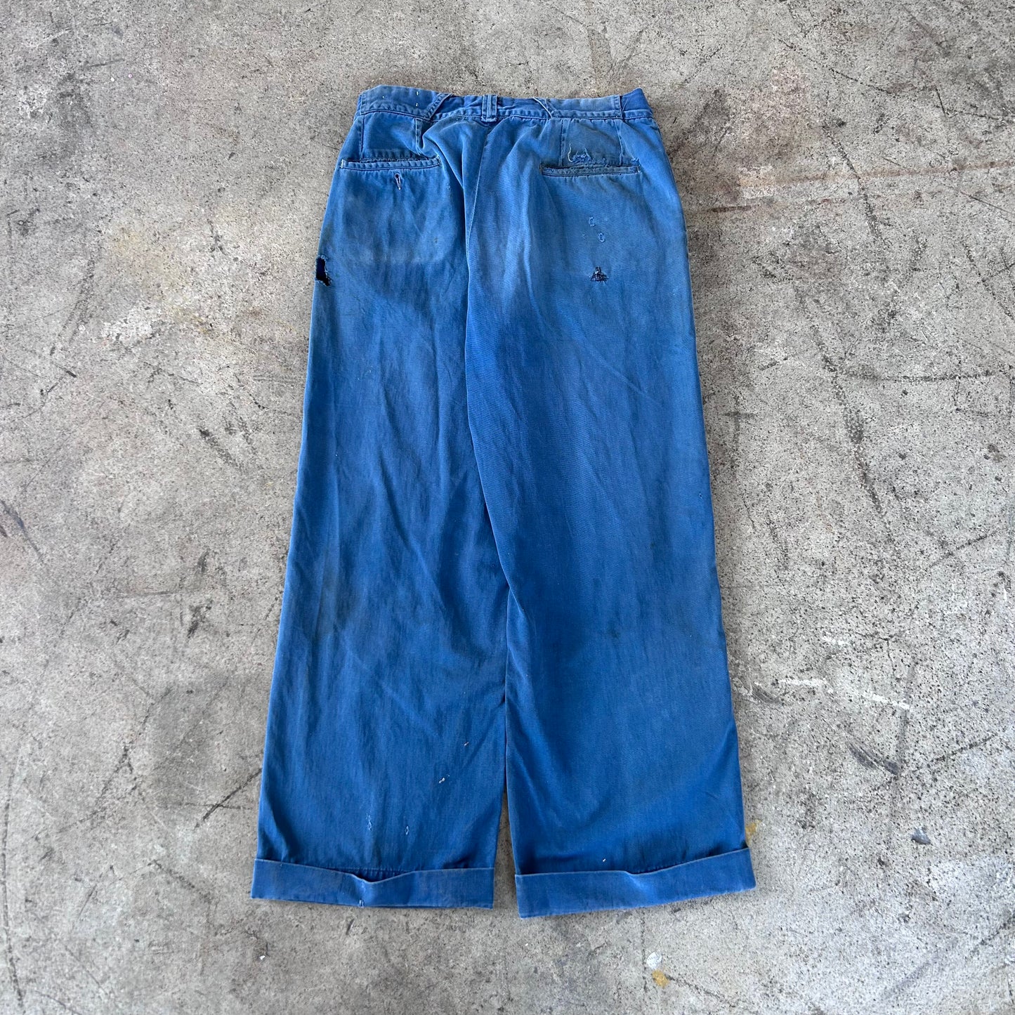 1950S BLUE CHINOS