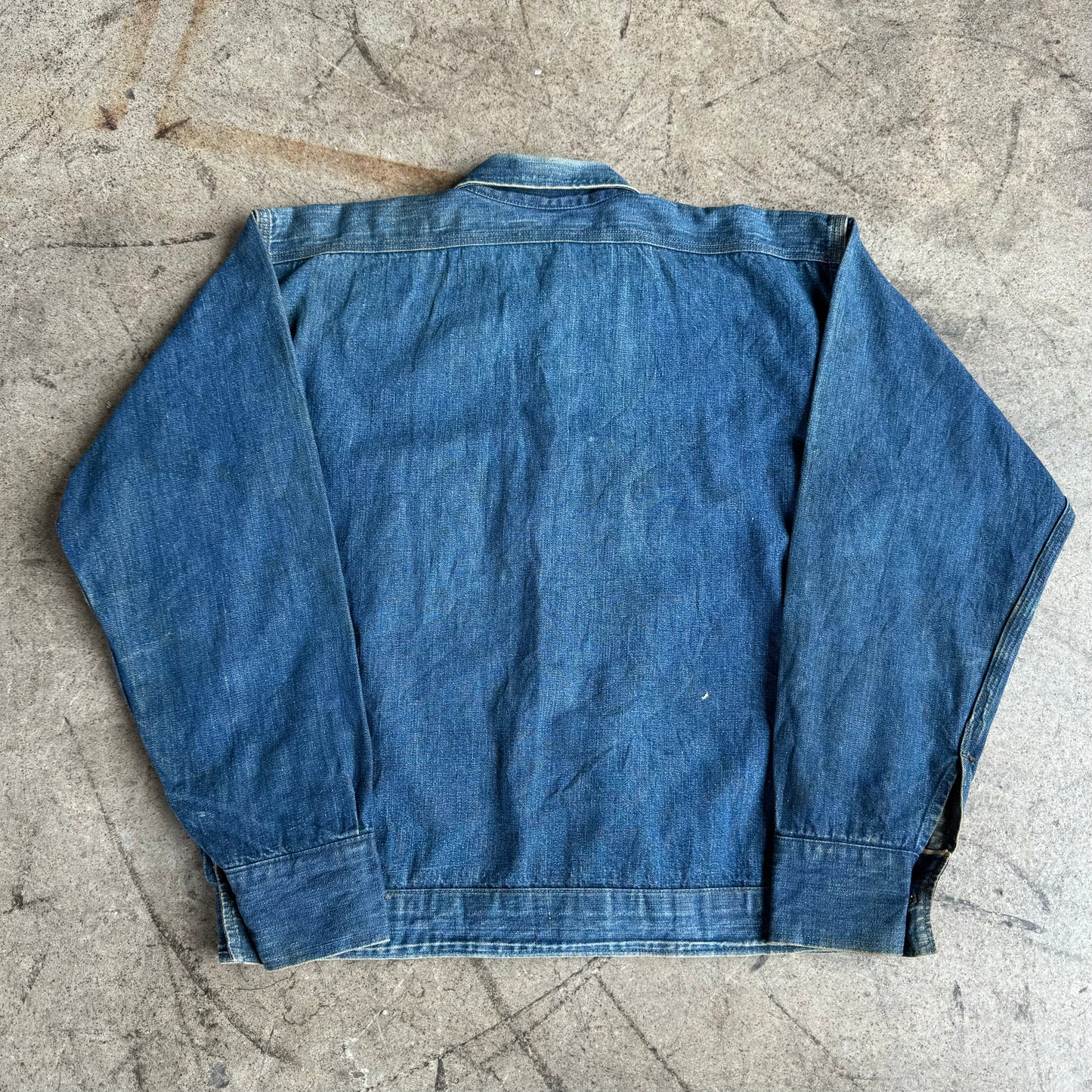 1940S 3 POCKET DENIM CHORE JACKET