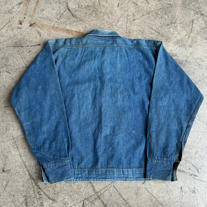 1940S 3 POCKET DENIM CHORE JACKET