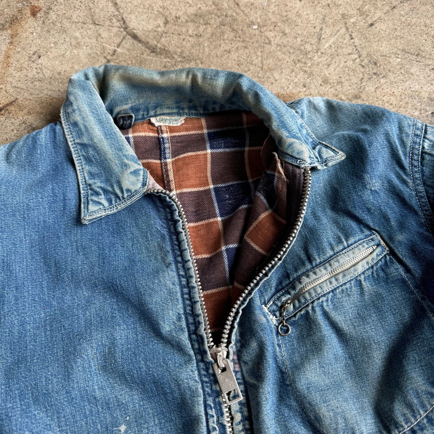 1950S DENIM WORK JACKET (M)