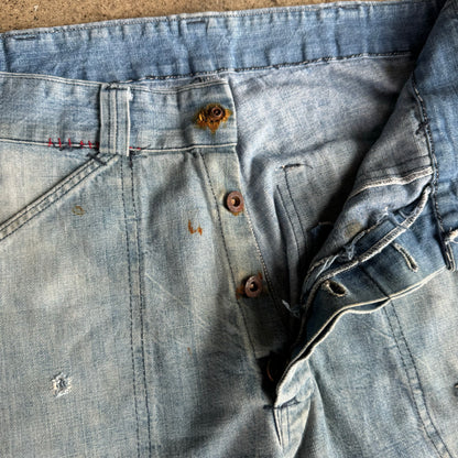 1940S REPAIRED USN STYLE JEANS