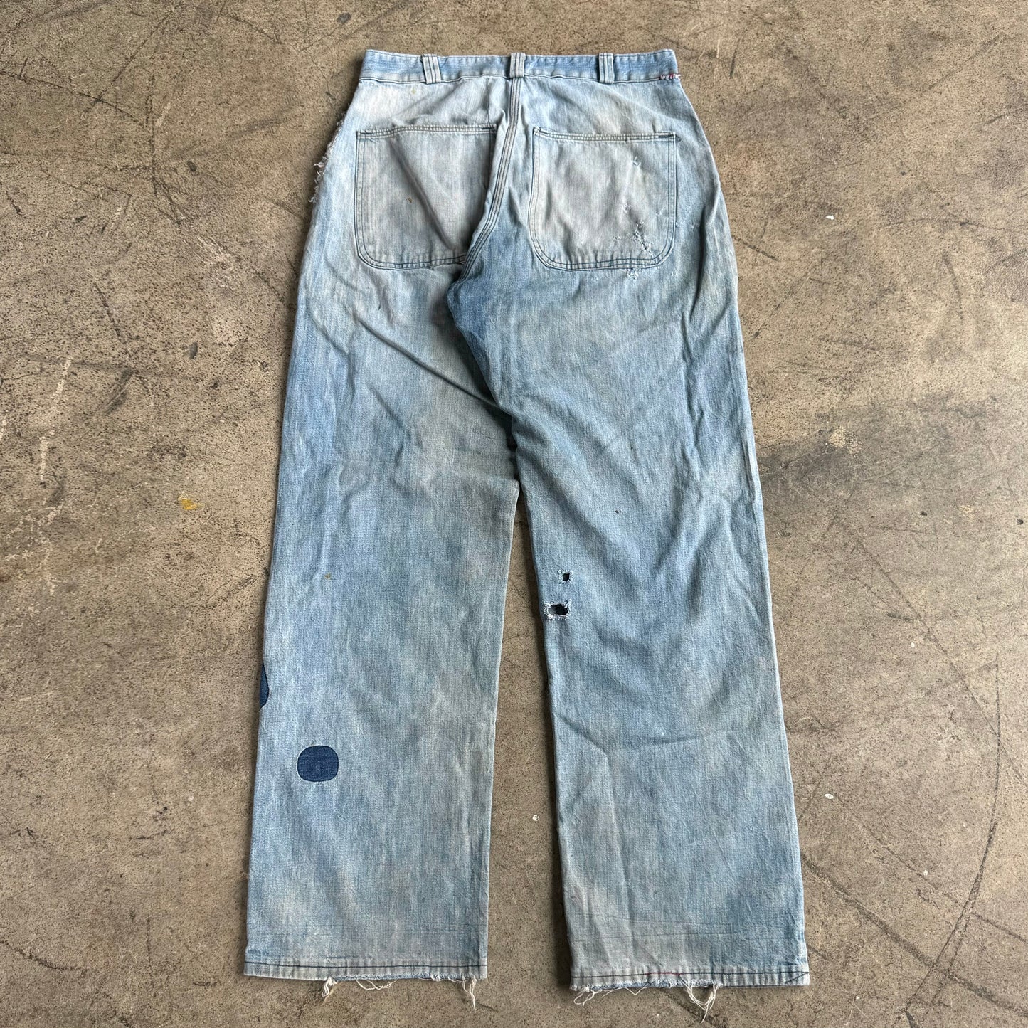 1940S REPAIRED USN STYLE JEANS