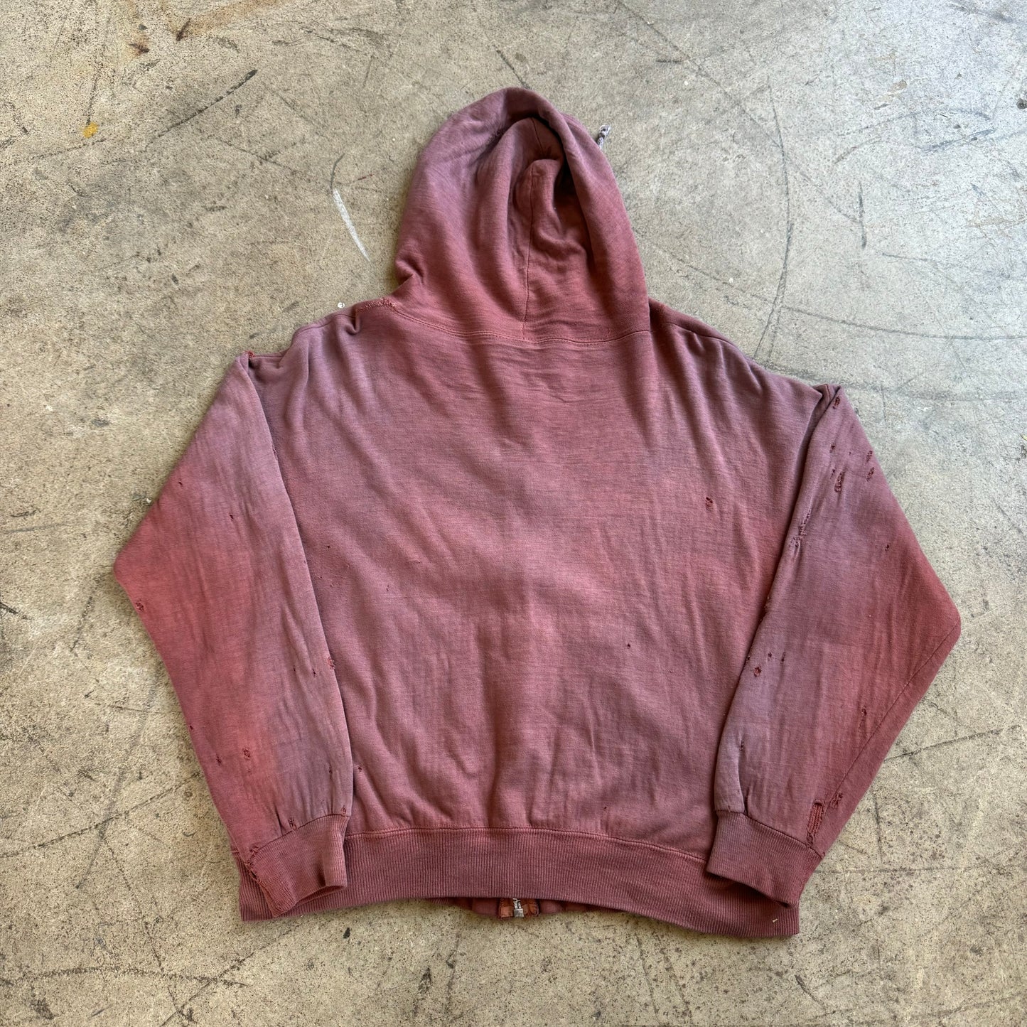 1960S FADED THERMAL ZIP UP