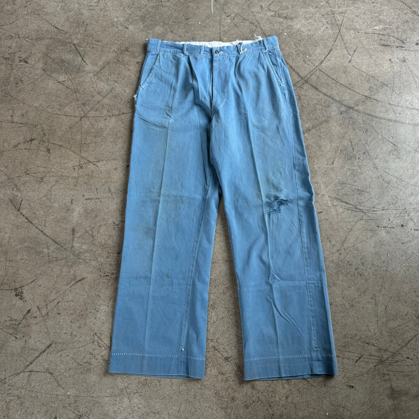 1940S BLUE CHINOS