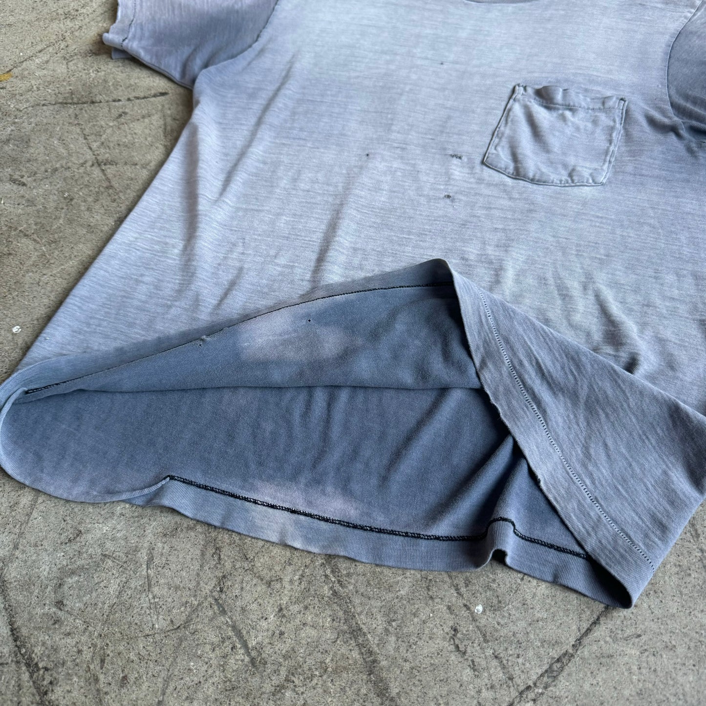 1970S FADED GRAY BLANK SHIRT